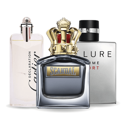 Zestaw 3 Perfum | Allure Homme Sports, Jean Paul Gaultier Scandal, Cartier Declaration 100 ml